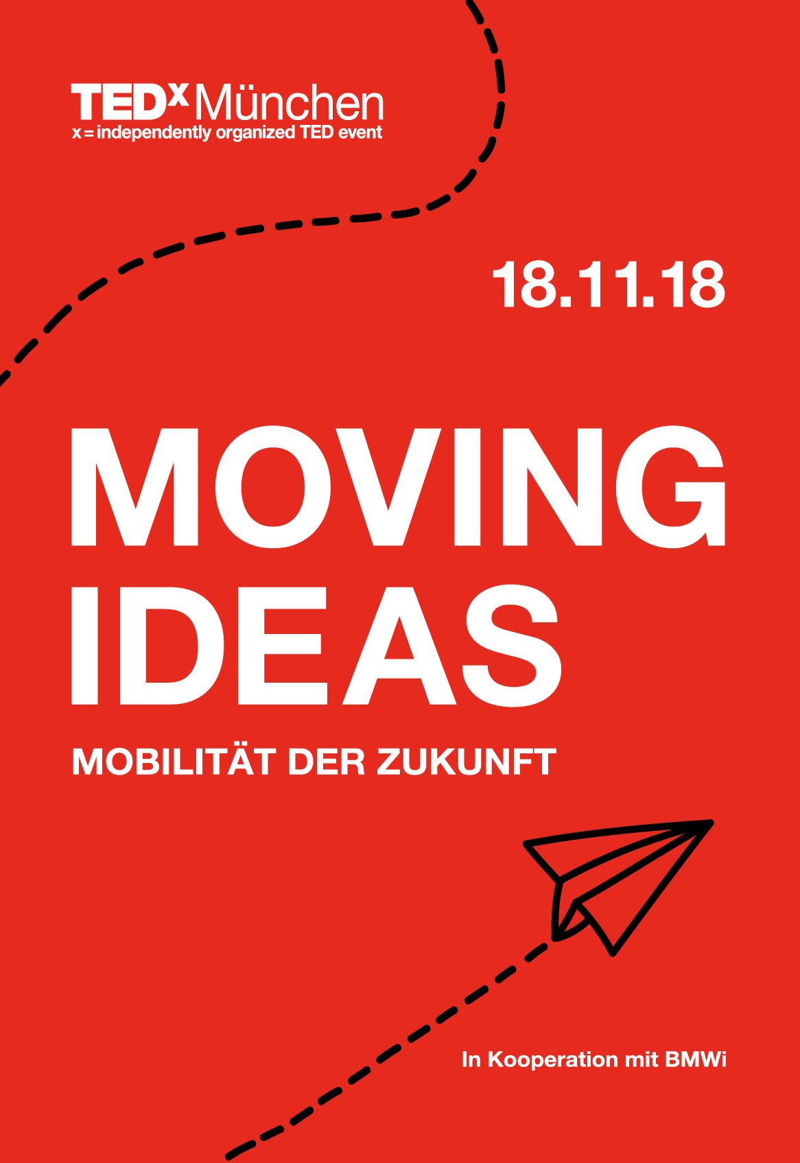 Poster for an event within TEDx Munich 2018